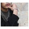 Vintage Six Character Mantra Couple Bangle Ethnic Style Twisted Copper Silver Plated Mens Bracelet