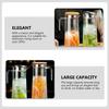 Premium Clear Acrylic Water Pitcher Large Capacity Household Drinking Pitcher for Living Room Bedroom Office Elegant Tea Water