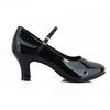 Women Patent Leather Shiny Closed Toe Salsa Shoes Black Gold Silver Red Ballroom Tango Latin Dance Shoes for Woman 5cm/7cm Heels