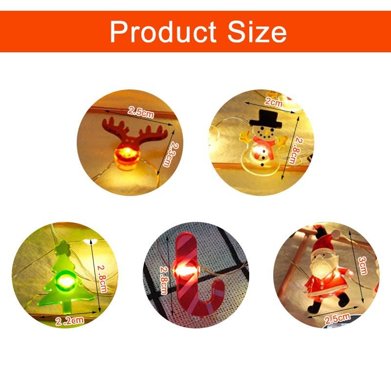 Santa Claus Christmas LED String Lights Garland Decorative Fairy Lamp For party