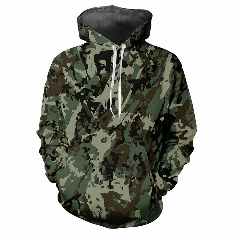 Dschungel Camouflage 3D Gedruckter Hoodie Frühling Herbst Street Sweatshirt Locker Lässig Outdoor Sport Top Kinder Klassische Camo Hoodies