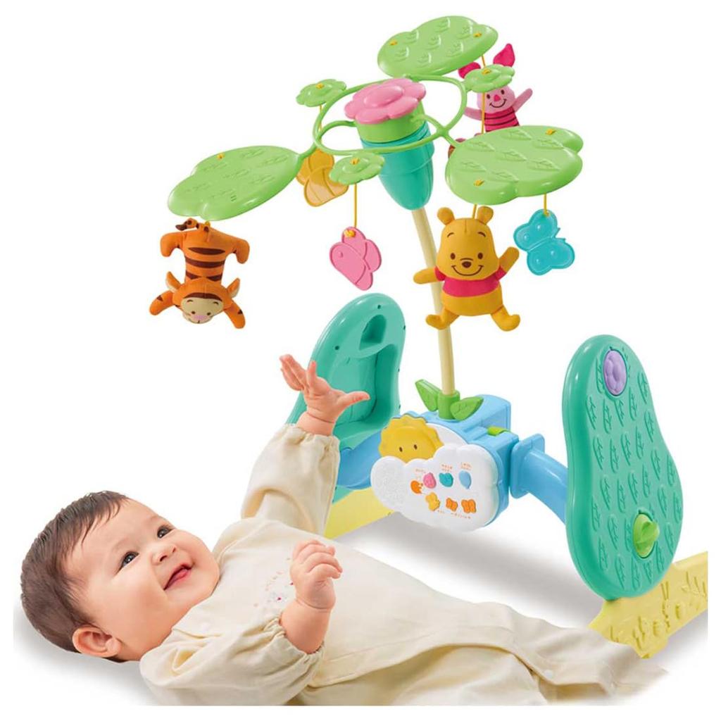 TAKARA TOMY Disney Baby Toy Winnie the Pooh Selection Rotation 6WAY Gym Adventure Multicolor