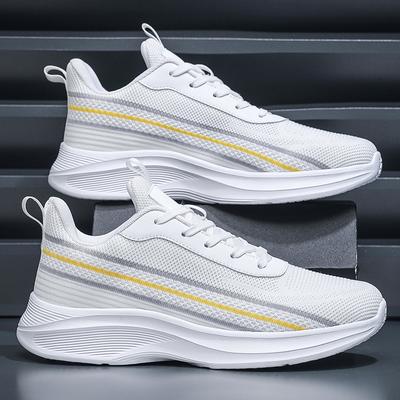 Größe 50 Herren Sportschuhe Neue Atmungsaktive Mesh Laufschuhe Herren Klassische Freizeit Sneaker Herren Rutschfest Outdoor Komfort Gehen