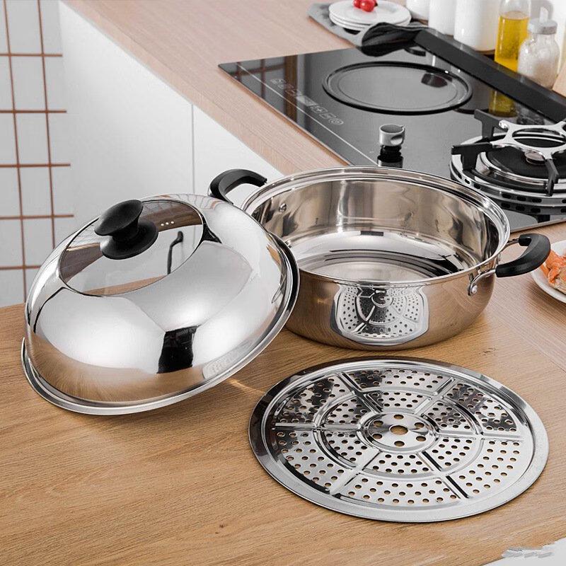 Wutuo Stainless Steel Double-Layer Steamer Pot