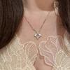 Elegant Four-Leaf Clover Pendant Necklace - Versatile Clavicle Chain for Women