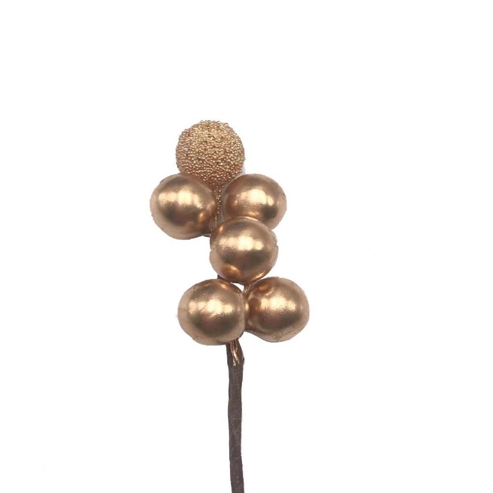 20 Pcs Simulated Christmas Artificial Berries Gold/Silver Gift Box Decorative Berries  Wedding