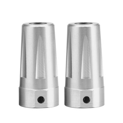 Aluminiumlegierung Hinterradachse Gerade Adapter für AXIAL AX90056 Jeep Wrangler RC Auto Teil (Silber)