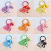 Creative DIY Heart Shaped Keychain With Glitter and Sturdy Acrylic Materials for Personalize Accessories