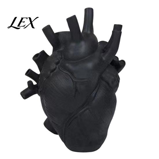 Resin Flower Vase Heart Shaped Vases, Vase, Creative Holder, Modern Art Decorative Style for Home Wedding Valentine Gift Desktop Living Room