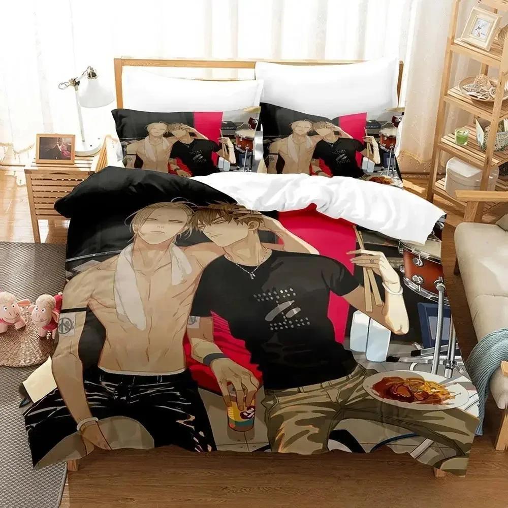 Set de lenjerie de pat Anime 19 zile Set de pat king-size, o singură persoană, twin, dormitor pentru copii, adulți, copii