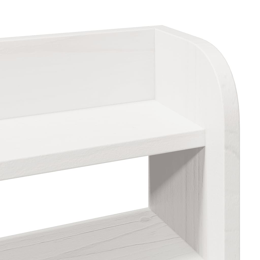 Bed Frame with Headboard Without Mattress White 150 x 200 cm