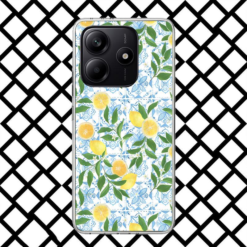 Summer Fruits Lemon Phone Case for Xiaomi Redmi Note 15 14 14S 13 12 12S 11 Pro Plus 11E 11T 11S 10S 5G Soft Cover Fundas Redmi