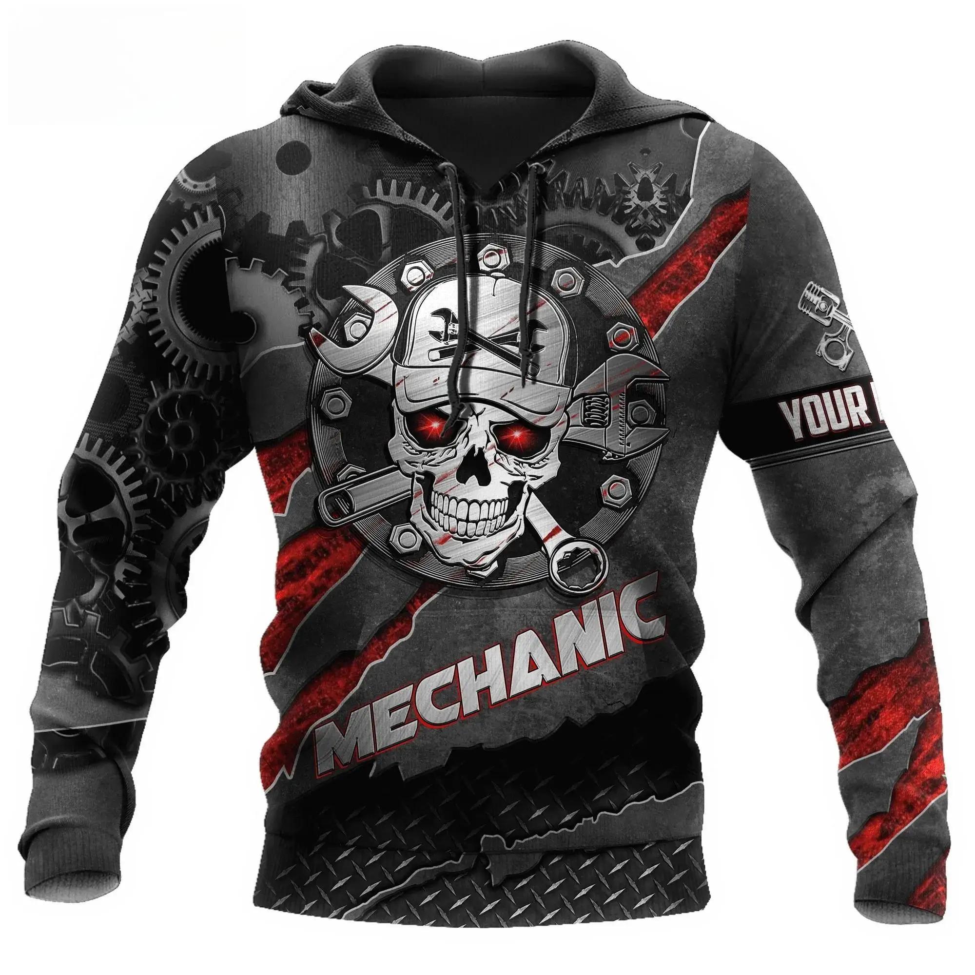 

Supercool Mechanic Beer Billiards Skull Чоловіча толстовка з капюшоном 3D-принт Модне осінньо-зимове повсякденне пальто унісекс великого розміру C L