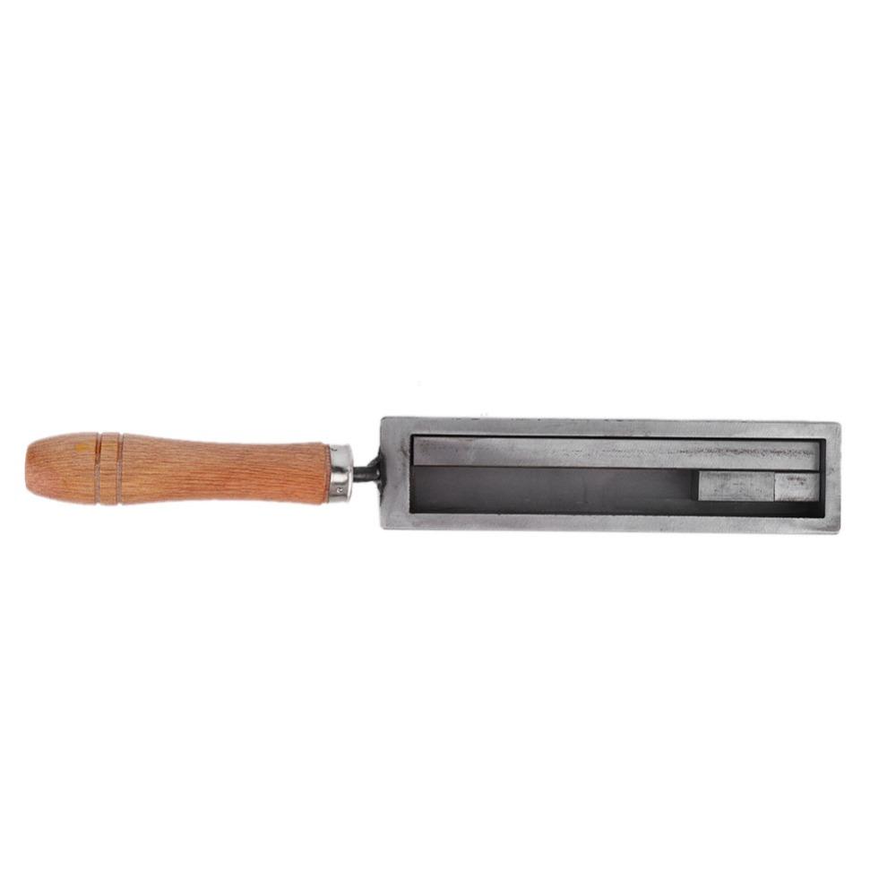 Iron Material Casting Mold Wooden Handle Jewelry Equipment Melting Groove Silver Casting