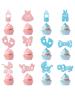 12/24pcs Boy or Girl Cupcake Toppers Glitter Feet Onesie Dress Gender Reveal cake picks Cake Decoration Baby Shower kid birthday