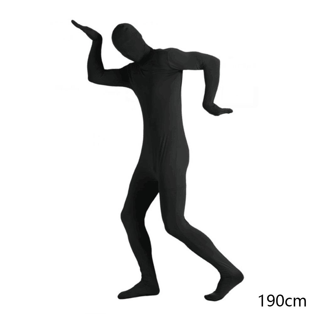 Зеленый экран костюм исчезающая кожа боди фотография фон хромакей невидимый эффект комфорт костюм фото видео фон 190cm чёрный