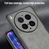 EUCAGR Hülle Für VIVO X300 Pro X300 Ultra Schafsleder PU Leder Rückseite Schutz PC Anti-Drop Abdeckung Für VIVO X300S Schutz Hülle