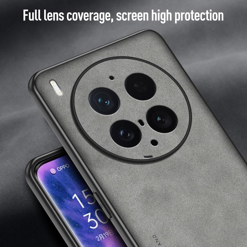 EUCAGR Hülle Für VIVO X300 Pro X300 Ultra Schafsleder PU Leder Rückseite Schutz PC Anti-Drop Abdeckung Für VIVO X300S Schutz Hülle
