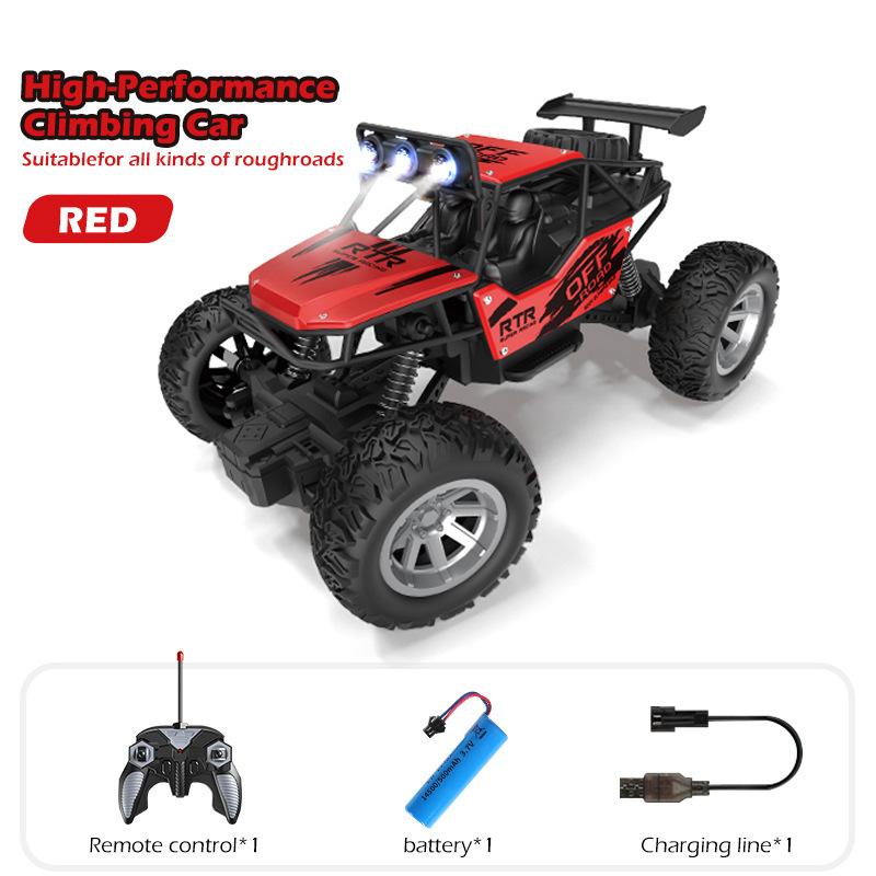 1:20 R/c Remote Control Alloy Car, Full Function Radio Control High Performance Climbing Vehicle, LED Roof Light, Christmas gift