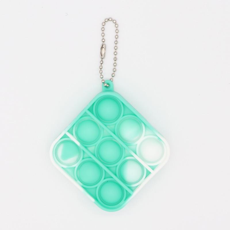 Colorful Silicone Keychain Bubble Toy - Mouse Killer Pendant and Educational Decompression Tool
