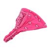Boho Cotton Paisley Print Headband Elastic Soft Hair Band Wide Non Slip Hair Scarf Daily Wear