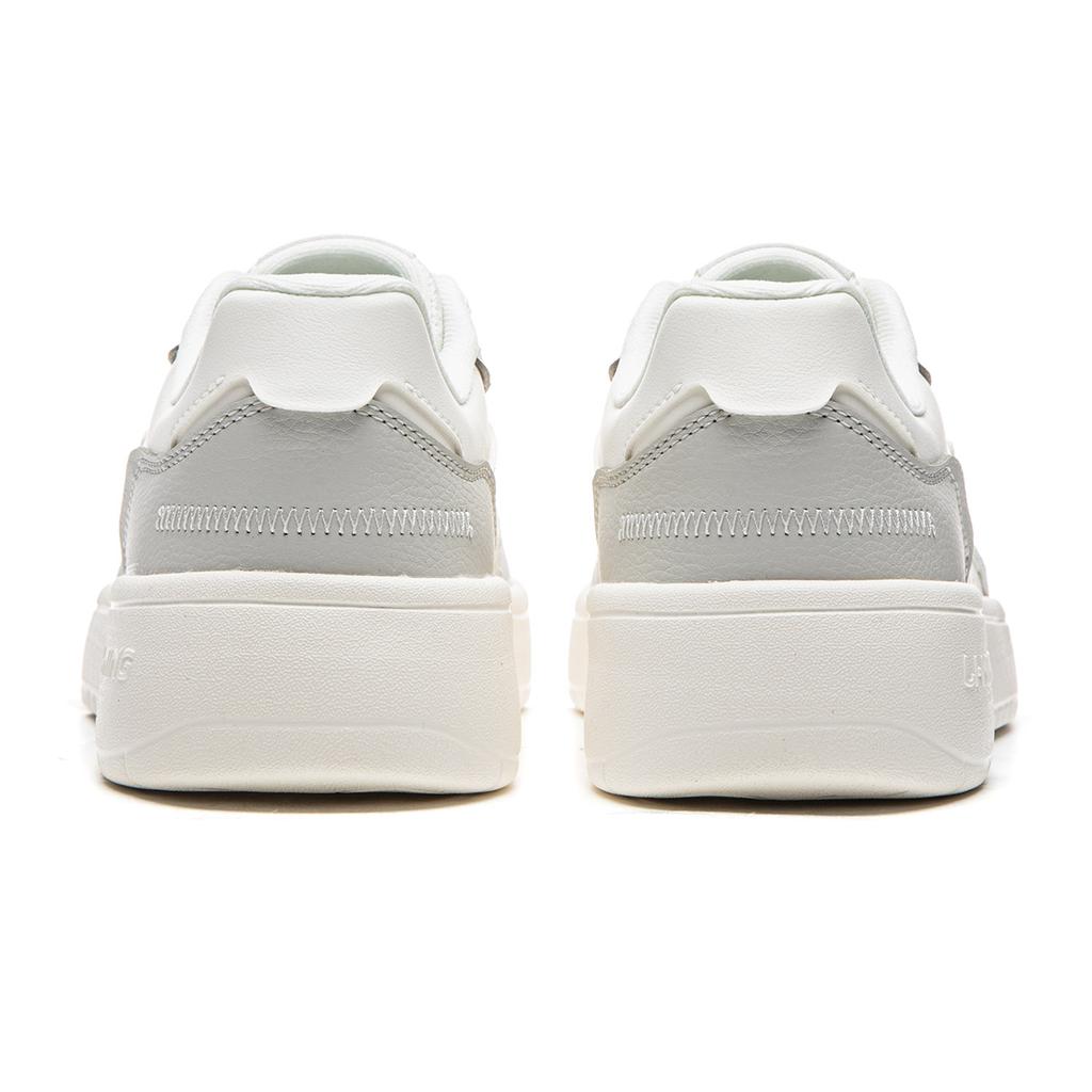 Li Ning Floating Boat Low top Skateboard Shoes Women's White Gray AGCW210-2