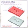 2Pcs Thumb Drive Business Card Case Aluminum Alloy Bank Credit ID Card Wallet Name Card Holder Metal Box Cover Cards Holder