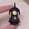 1Pcs Mini Vintage Wall Clock Model Simulation Living Room Clock Decor Home Micro Scene Accessories