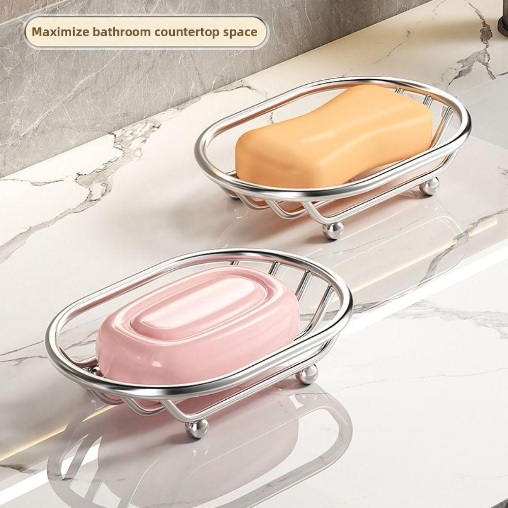 Anti-rust Metal Soap Dish Creative Soap Filter Rack Easy To Clean Soap Container  Home Decor