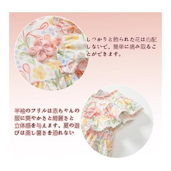 Baby nest Baby clothes, girls, 2-piece set, shirt, pants, ruffle sleeves, summer clothes, children's clothes, baby clothes, 100% cotton 66 73 80 90