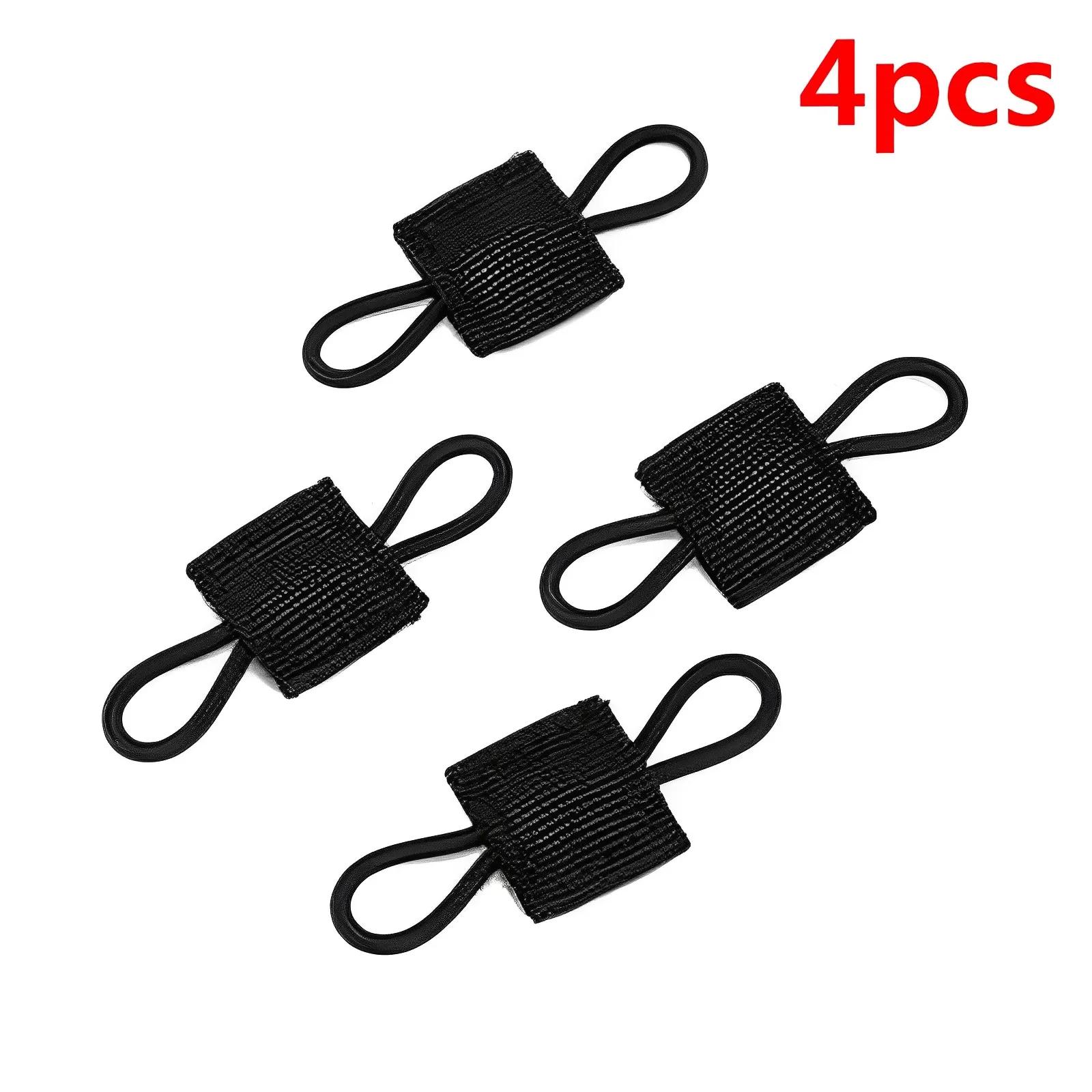 

Тримач для тактичного спорядження Molle, Пряжка для рюкзака, Карабін, Затискачі, Фіксатор стрічки, Еластична стрічка, Пряжка для тактичного жилета Black - 4pcs