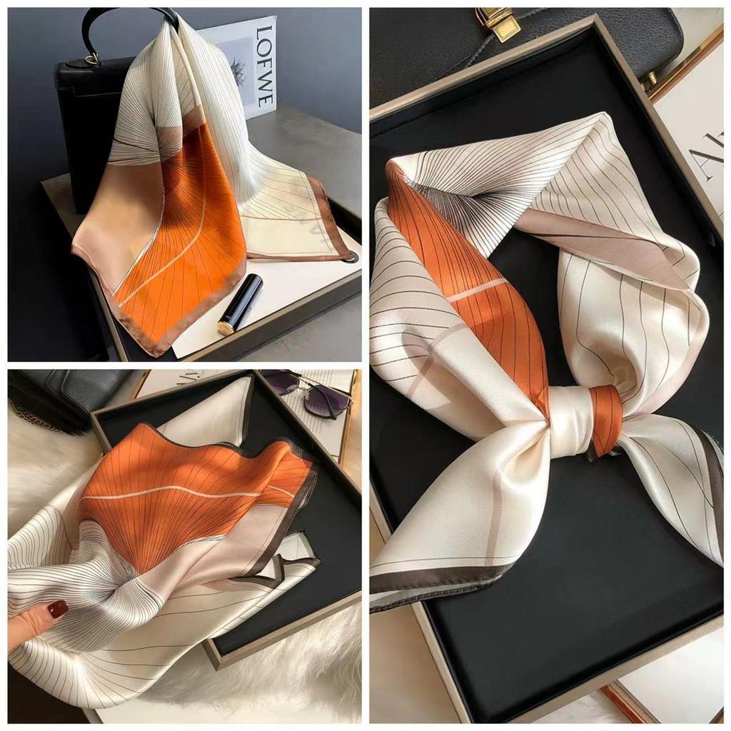 Eleganti Foulard di Seta da Donna Con Centinaia di Camicie, Assistenti di Volo, Decorazione Professionale, Protezione del Collo, Foulard, 70 Foulard Quadrati Piccoli.