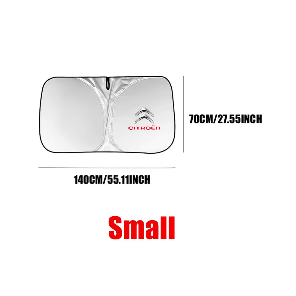 1 Stück Auto Windschutzscheiben Sonnenschutz Faltbare Sonnenblende Abdeckung Für Frontscheibe UV-Schutz Für Citroen C3 C4 DS Berlingo Cactus C4L C5