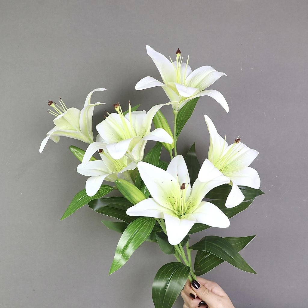 3D Printing Lily Flower Simulation Flower Fake Flower Bouquet Living Room Dining Table Flower Decoration