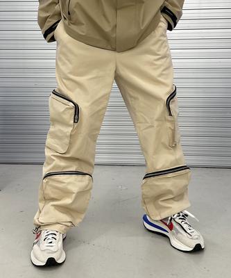 PEACEOFMIND 4-Pocket Wide Cotton Pants (Cream)