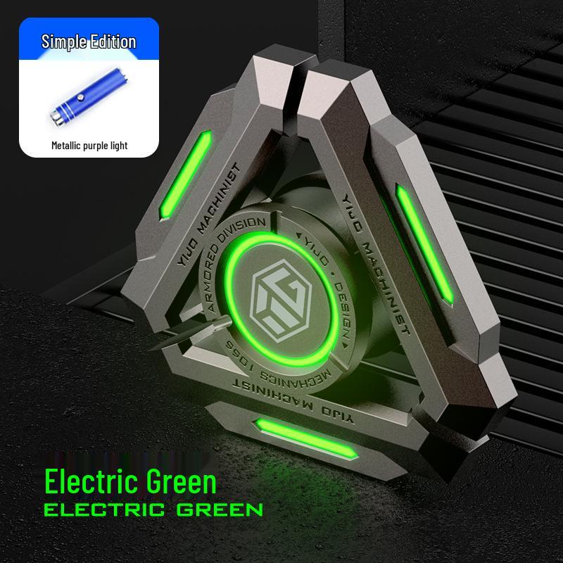 Limited Edition Luminous Finger Spinner with Broken Blade Design