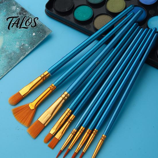 Face Paint Brush Set, Watercolor Acrylic Oil Painting Kit, Nylon Hair Brushes for Artist, Body Canvas Art Supplies