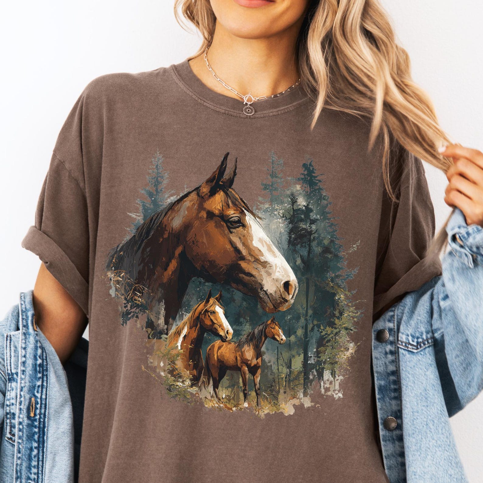 Vintage Horse Comfort Colors® T-Shirt - Retro Horse Shirt - Unisex Outdoorsy Tee XL
