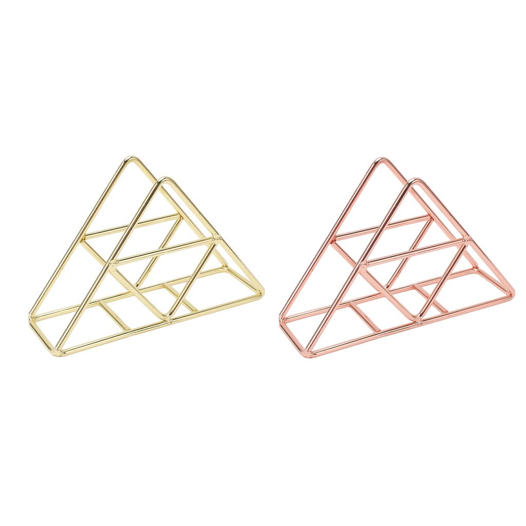 Napkin Holder Fashion Thickened Widened Triangular Freestanding Metal Wrought Iron Vertical Tissue H