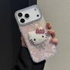 Big Hole Love Shell Pattern Kt Cat Head for Apple 17promax Cute Mobile Phone Case Iphone15/12