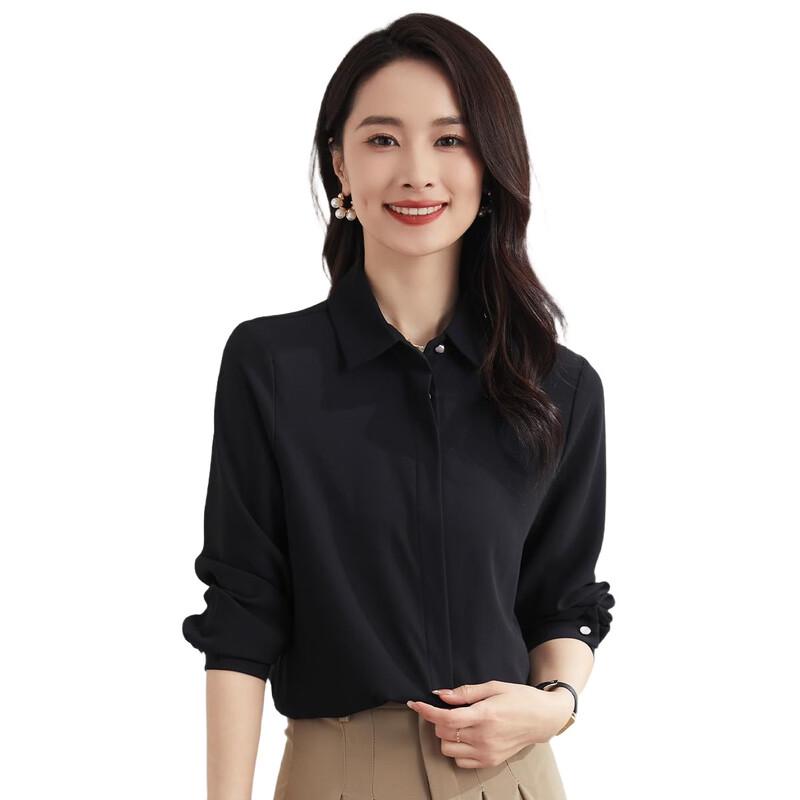 ROMON Women s Solid Long Sleeve Commuter Shirt 2XL