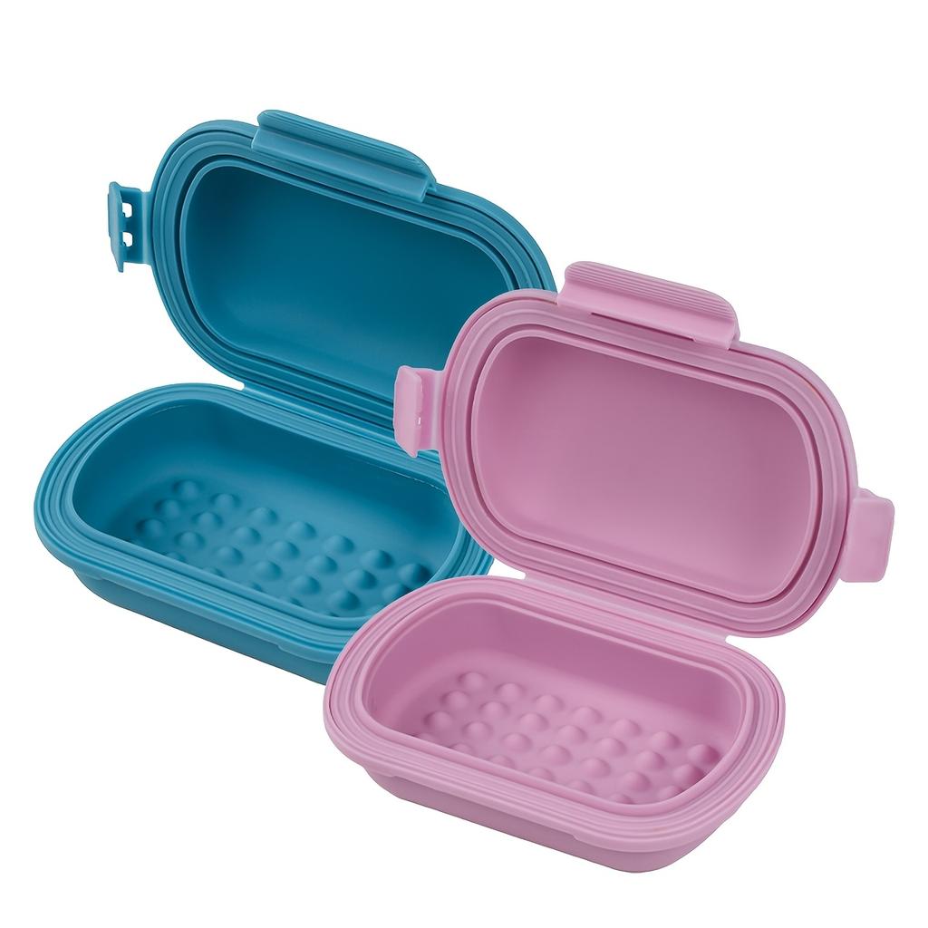 1-2pcs Travel Soap Box Material Leak-Proof Design for Bathroom & Outdoor Use