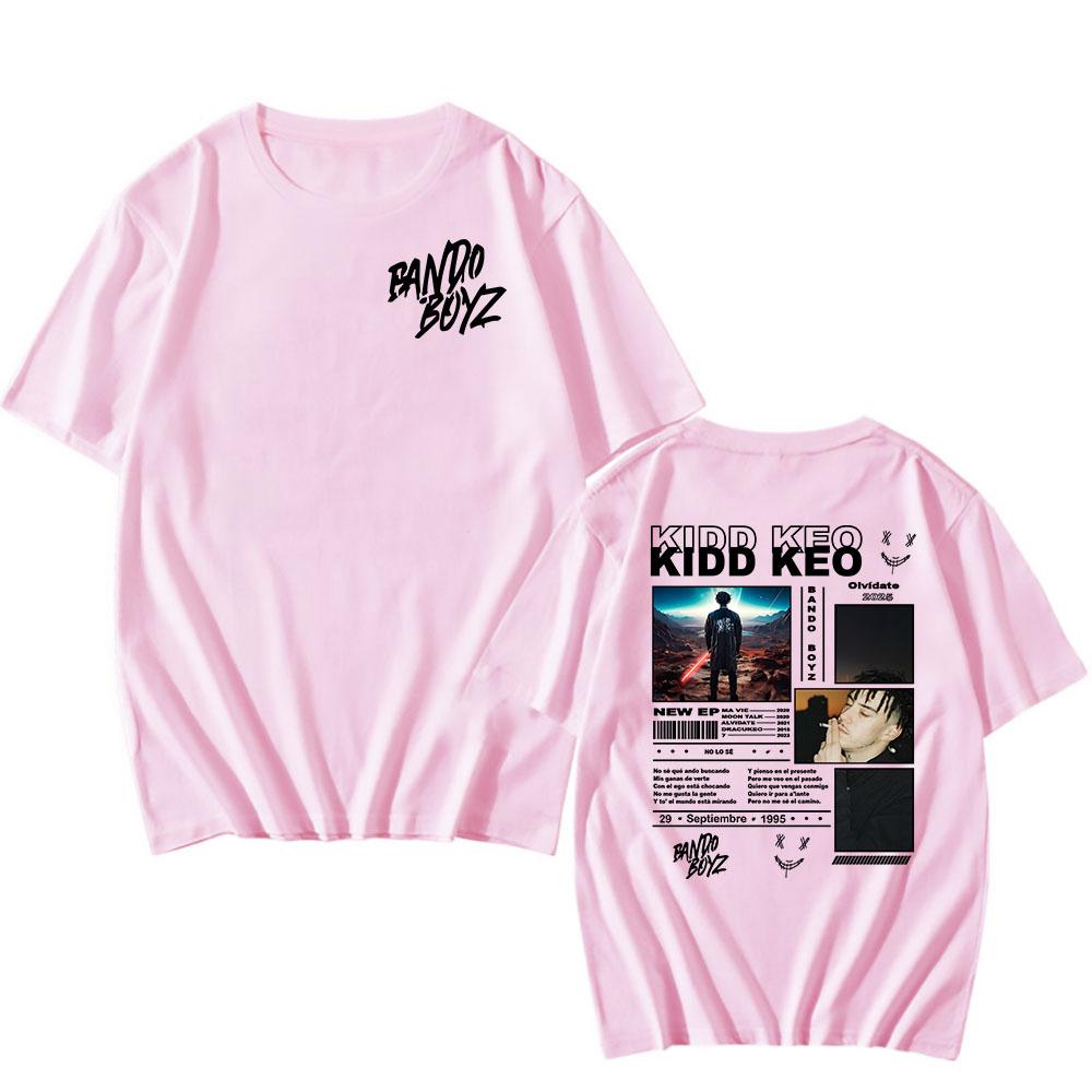 Męskie koszulki Bando Boyz Free Tour 2025 T-shirt Kidd Keo Koszulka z nadrukiem graficznym Letni T-shirt z krótkim rękawem Bawełniany T-shirt Streetwear