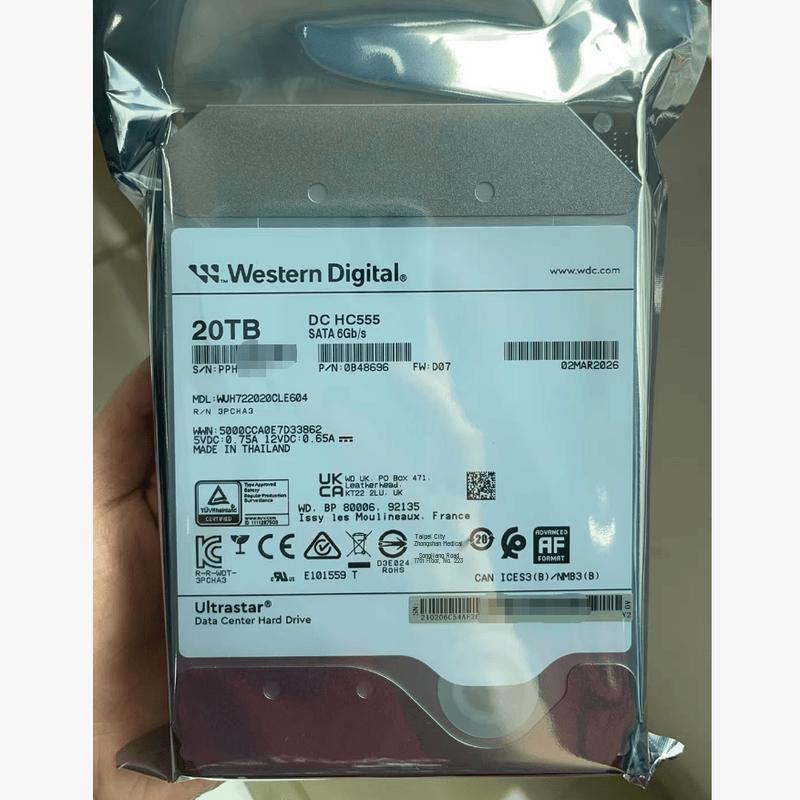 WD 20TB Enterprise SATA Hard Drive