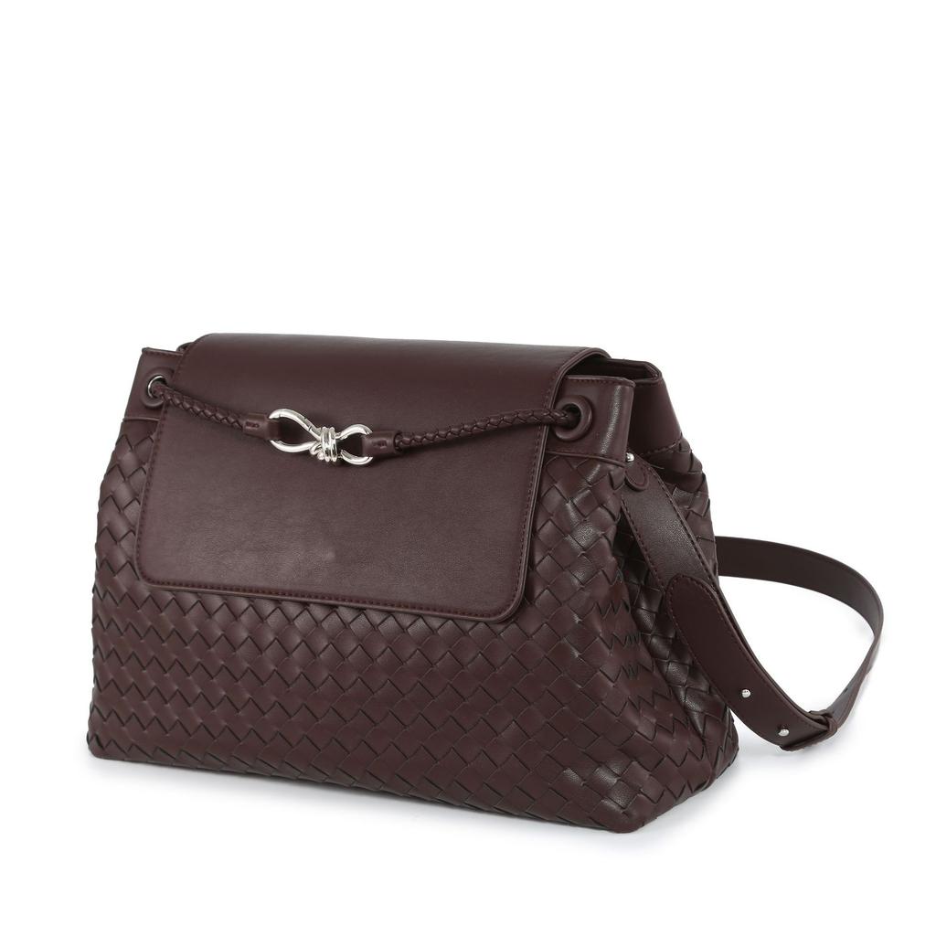 New Medium Woven Bag Handbag Shoulder Bag Briefcase Women's Bag Fashion