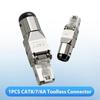 1Pcs Rj45 Shielded Toolless Modular Termination Plug Rj45 Cat8 Cat7 Cat6A Connector 2000Mhz 40G Lan Cable For 22Awg-24Awg
