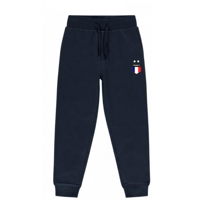 Jogging - France - Enfant - Bleu Royal - Sweat à capuche - Pantalon élastique - 3 à 14 ans