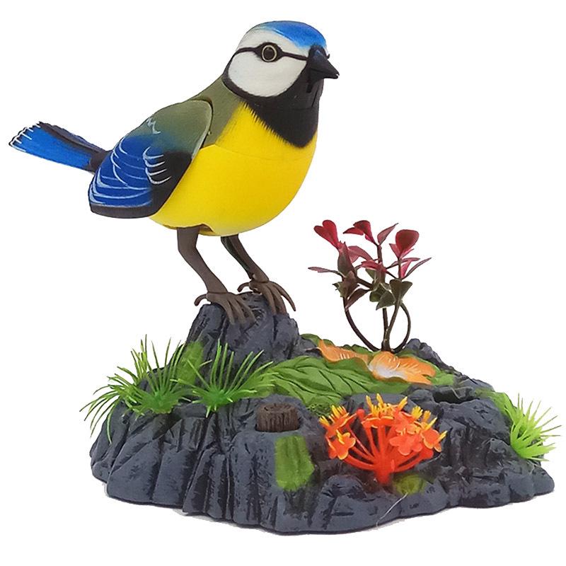 Voice-Controlled Interactive Little Bird Toy - Simulates Movement and Sounds for Kids