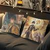 Genshin Impact Zhongli Kudde Anime Kudde Soffa Säng Huvudkudde Örngott Kuddöverdrag 45x45 Cm Mode