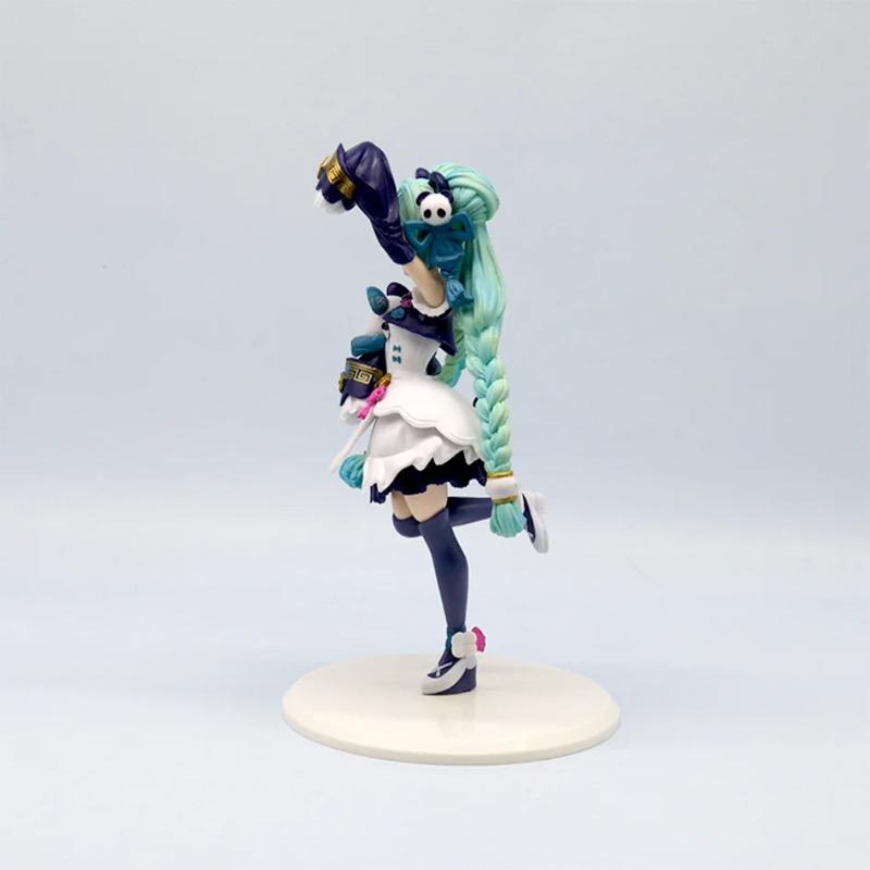 18cm Hatsune Miku Cute Desktop Chinese Style Fashion Panda Action Figure, Cute Girl Model PVC Collectible Figure Ornament